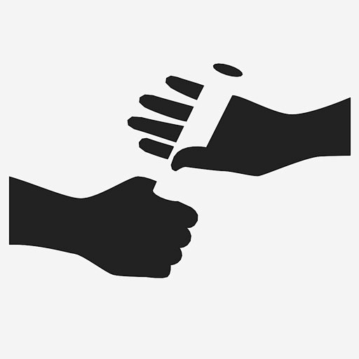接力棒交换传球图标_88ICON https://88icon.com 接力棒 交换 传球 传接力棒 接力赛