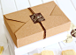 牛皮纸信封小西点盒曲奇饼干礼盒烘焙高档食品包装纸袋批发-淘宝网