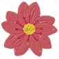 手绘蜡笔-油画棒花朵贴纸-花朵3