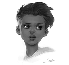里离采集到黑白插画