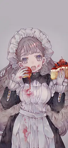 茶ごま插画，卡通动漫，少女手绘，可爱女生，二次元壁纸