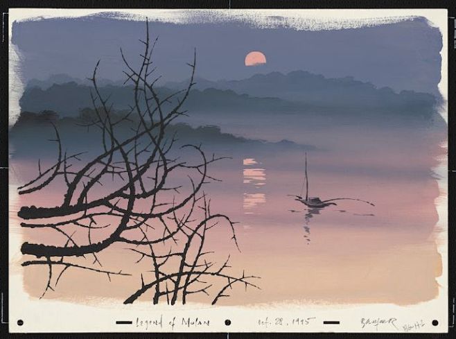 花木兰 动画版的一些场景设计 by Ha...