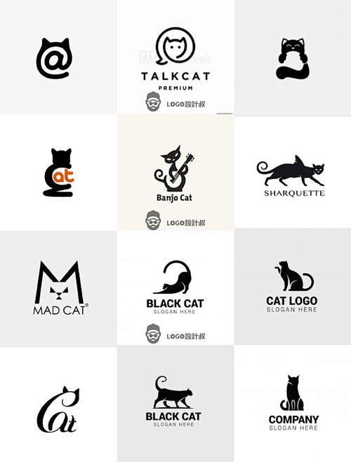 猫logo设计,猫设计- 伤感说说吧-花瓣网