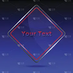 玻璃冠军奖。蓝色背景的奖杯奖