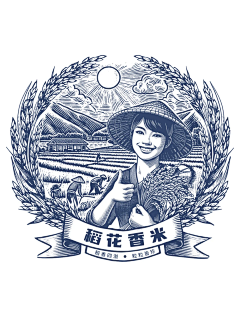 今天吃米粉采集到黑白版画