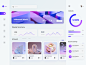 Ae -  NFT Dashboard ui ux art creative ethereum wallet dashboard ui crypto currency pink purple nft art blockchain nft dashboard website graphic design minimal figma ui design