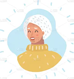 老年人,侧面像,女性,计算机图标,动物头,发型,成年的,头发,祖母,人