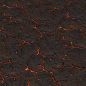 Vulcanic Ground Lava Slits | Hand Painted Textures