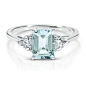 Octagonal Cut Aquamarine Ring available at #HelzbergDiamonds- steve's birthstone.