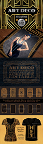 10 Frames Vol.2 - Art Deco Style 广告装饰元素设计素材模板-淘宝网
