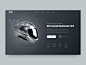 Smart Motorcycle Helmet // Promo Website Concept webdesign uiux ux design uidesign ui design flat web ux ui motorcycle black dark minimal clean typography product design black lead design web design website