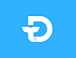 D + Tail Logo Design animal app brand branding creative d o l p h i n design dolphin icon icons logo logodesign logodesigner modern monogram nature startup symbol t a i l whale