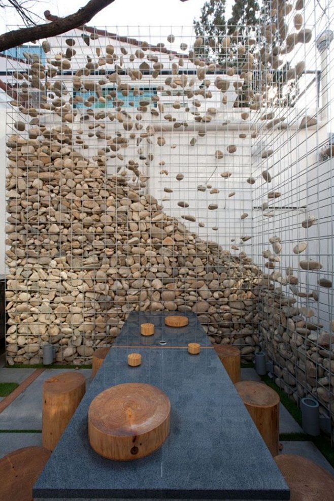 【庭院元素】石笼——在建筑中的设计与应用