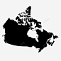 加拿大地图美国北部图标高清素材 加拿大地图 北部 国家 多伦多 美国 icon 标识 标志 UI图标 设计图片 免费下载 页面网页 平面电商 创意素材