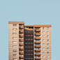 Stacked : ”Stacked” is an approach to the large post-war housing estates in Berlin, often built in form of tower blocks in a fairly identical fashion, however when looking closer you find a lot of variation.These buildings initially provided modern and af