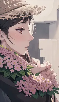 数字艺术漫画风女生插画-众图网