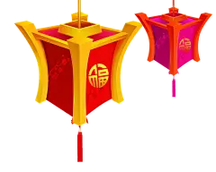 png春节新春元旦节日灯笼炮竹剪纸红色拜年中国结元素
@灬小狮子灬