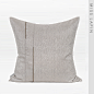 MISSLAPIN简约现代/靠包靠垫抱枕/浅米灰色中心拼接出芽方枕腰枕-淘宝网
