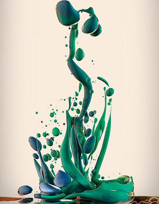 Alberto Seveso的高速液体摄...