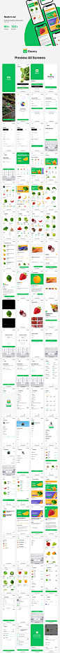#APP模板#
蔬果杂货店快递电商列表详情优惠券app ui源文件 sketch模板
