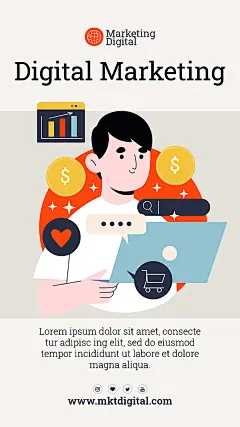 线上购物快捷支付插画海报