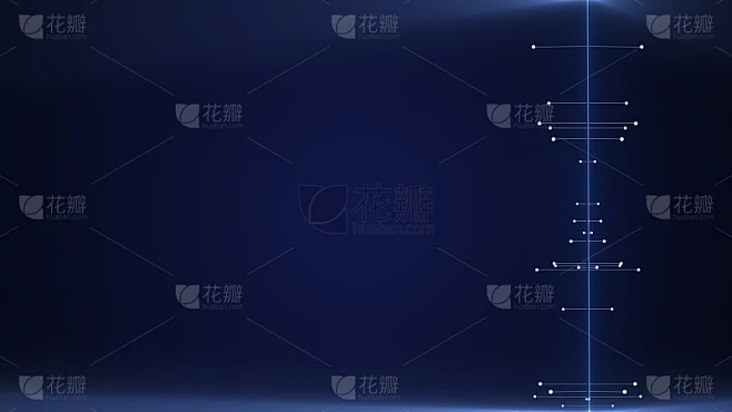 霓虹蓝色发光线或光剑的三维渲染插图。