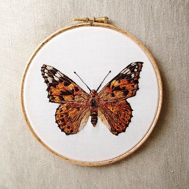 刺绣与铅笔和水彩画的精彩碰撞 #手工##...