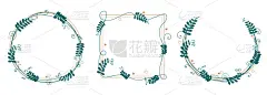 矢量,边框,旋花属植物,动物心脏,华丽的,请柬,贺卡,花,布置