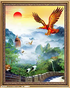 鸿图大展 大鹏展翅大图 点击还原