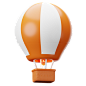 Air Balloon 3D Illustration