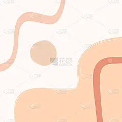 用水彩画笔手绘的抽象蜡笔模板。现代方形矢量插图。