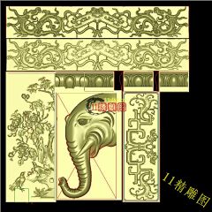 精雕图雕刻素材 精雕图灰度图扫描图立体圆雕图矢量3D打印图-花瓣网|陪你做生活的设计师 | 度图 古建寺庙 图-淘宝网