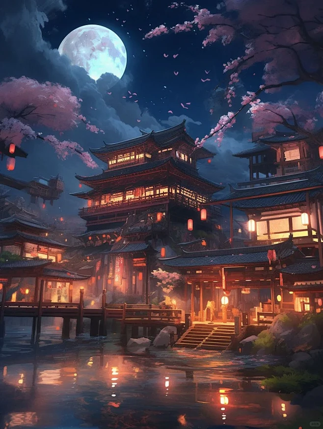 壁纸｜落花如梦-花瓣网