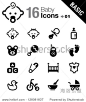 Basic - Baby icons-教育,符号/标志-海洛创意（HelloRF） - 站酷旗下品牌 - Shutterstock中国独家合作伙伴