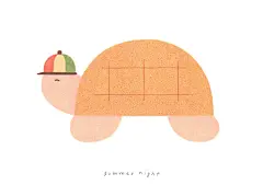 Photo by 여름밤 summer night • 일러스트레이터 on May 30, 2025. May be an image of turtle, tortoise and text.