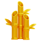 Bamboo  3D Icon