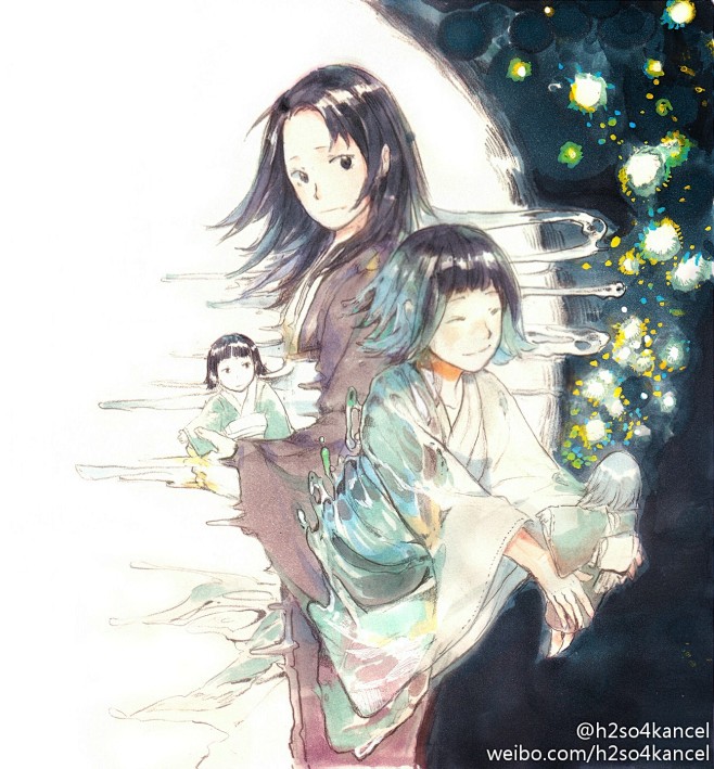 #虫师# 依次是『冬の底』、『碧水』、『...