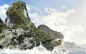 General 1920x1200 artwork fantasy art Words of Radiance turtle mountain trees waves science fiction edited sea monsters