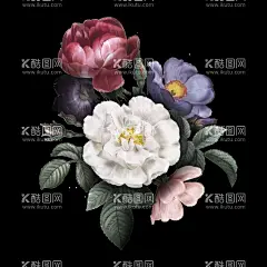 数码印花水彩花抽象花卉水彩花  - 源文件下载【酷图网】数码印花,大牌,涂料,时尚,手绘花,矢量花,小碎花,乱花,水彩花卉,大牌花,设计,PSD分层素材,