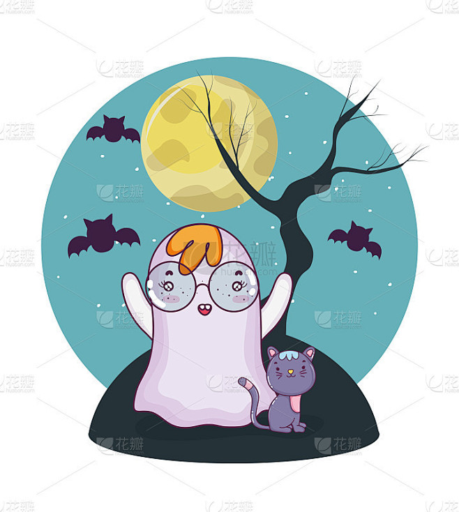Halloween ghost cartoons