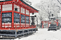 雪中の神社