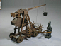 古战车模型系列-《中世纪》配重式抛石车-淘宝网