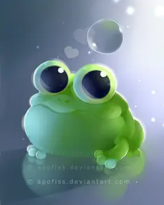 apple frog by *Apofiss on deviantART #采集大赛#