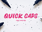 Quick Caps Free Font #英文# #字体# #字体设计# #字体下载#