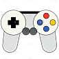 扁平-孟菲斯风元素-SVG-游戏手柄