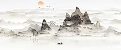 水墨山水  - 源文件下载【酷图网】中国意境插画,中国风意境,水墨山水,水墨山水插画,淡雅水墨山水,水墨画意境,水墨中国风,水墨插画,水墨古风插画,水墨山水意境,水墨意境,淡雅水墨,山水水墨,