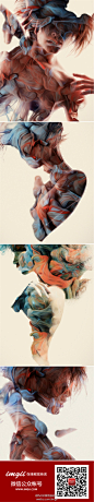 【Alberto Seveso-墨水心】意大利艺术家Alberto Seveso，是如今非常成功的Photoshop大师之一，他将彩色墨汁滴入水中的画面，和人体结合起来，创作了这组作品。在过去的几年中，他的作品在网络上广为流传，被很多人模仿，却很少有人能够制作出这样耐人寻味的作品。http://t.cn/RPXZLGW