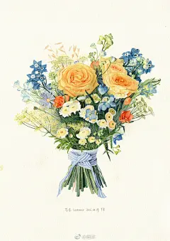 分享一组清新又干净的花卉水彩
by苏木--Summer

#画画# #插画# #手绘# ​​​​