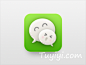 可爱微信ICON设计 - Tuyiyi - 优秀APP设计与分享联盟