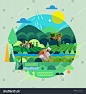 Indian Agricultural Fields Stock Vector (Royalty Free) 1076542886 | Shutterstock